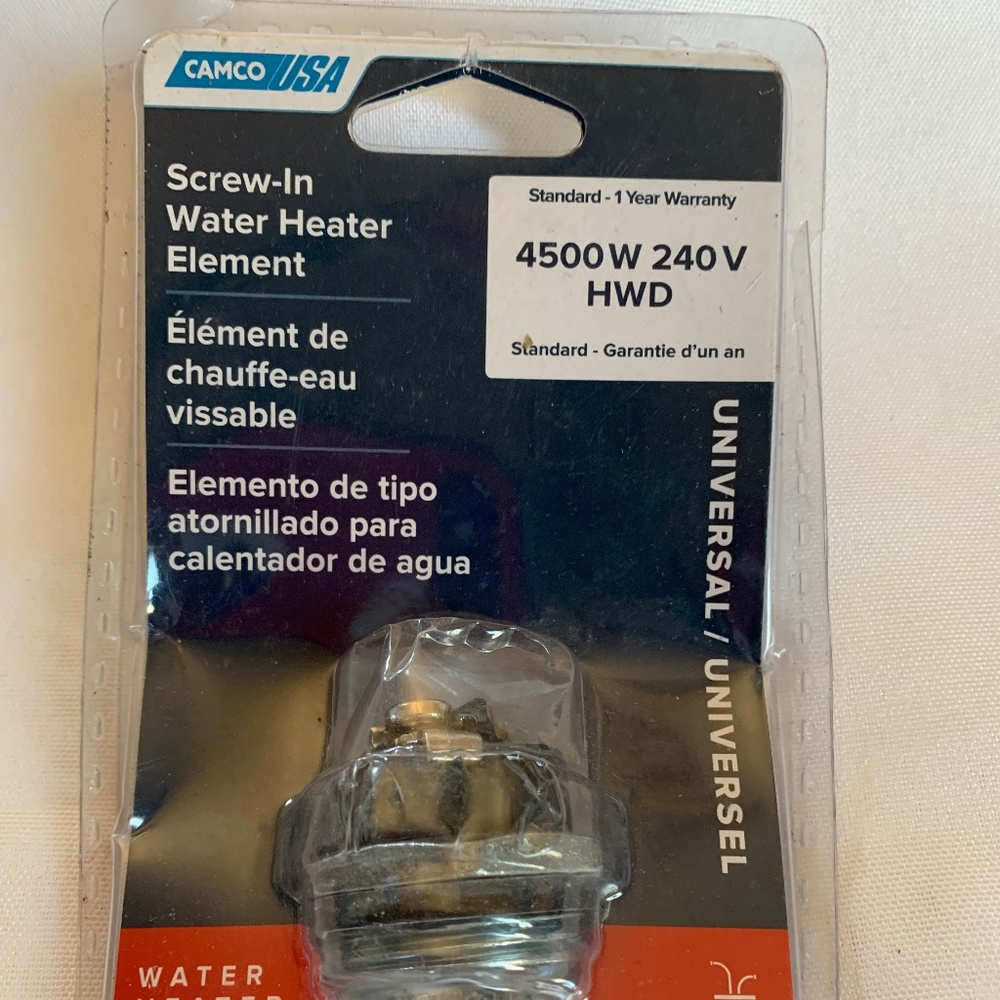NIP! Universal Screw In Water Heater Element!